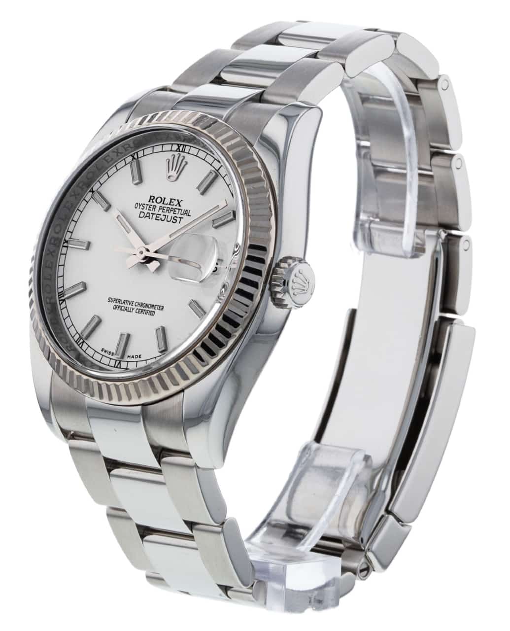 116234 white dial hotsell